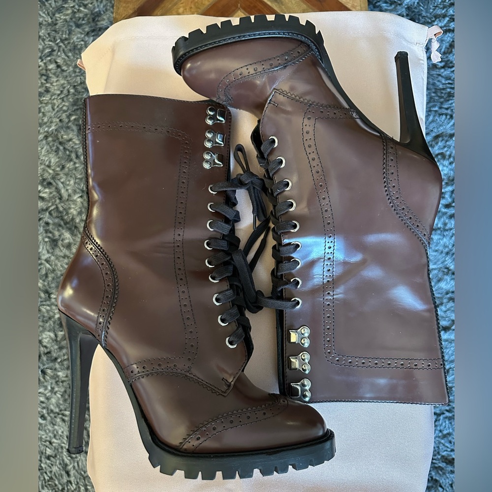 Dolce & Gabbana high heel combat boot